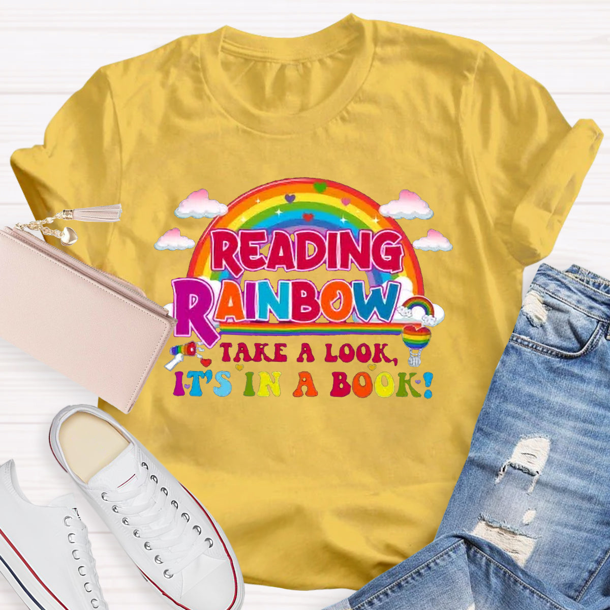 Reading Rainbow Take A Look Teacher T-Shirt