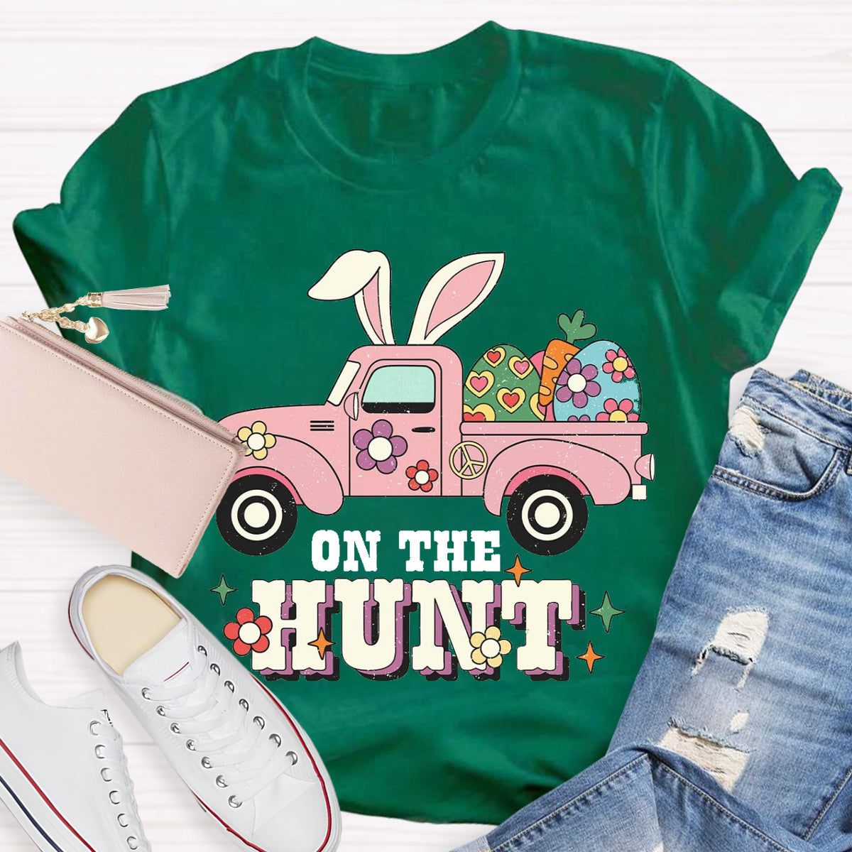 Easter Day Bunny On The Hunt T-Shirt