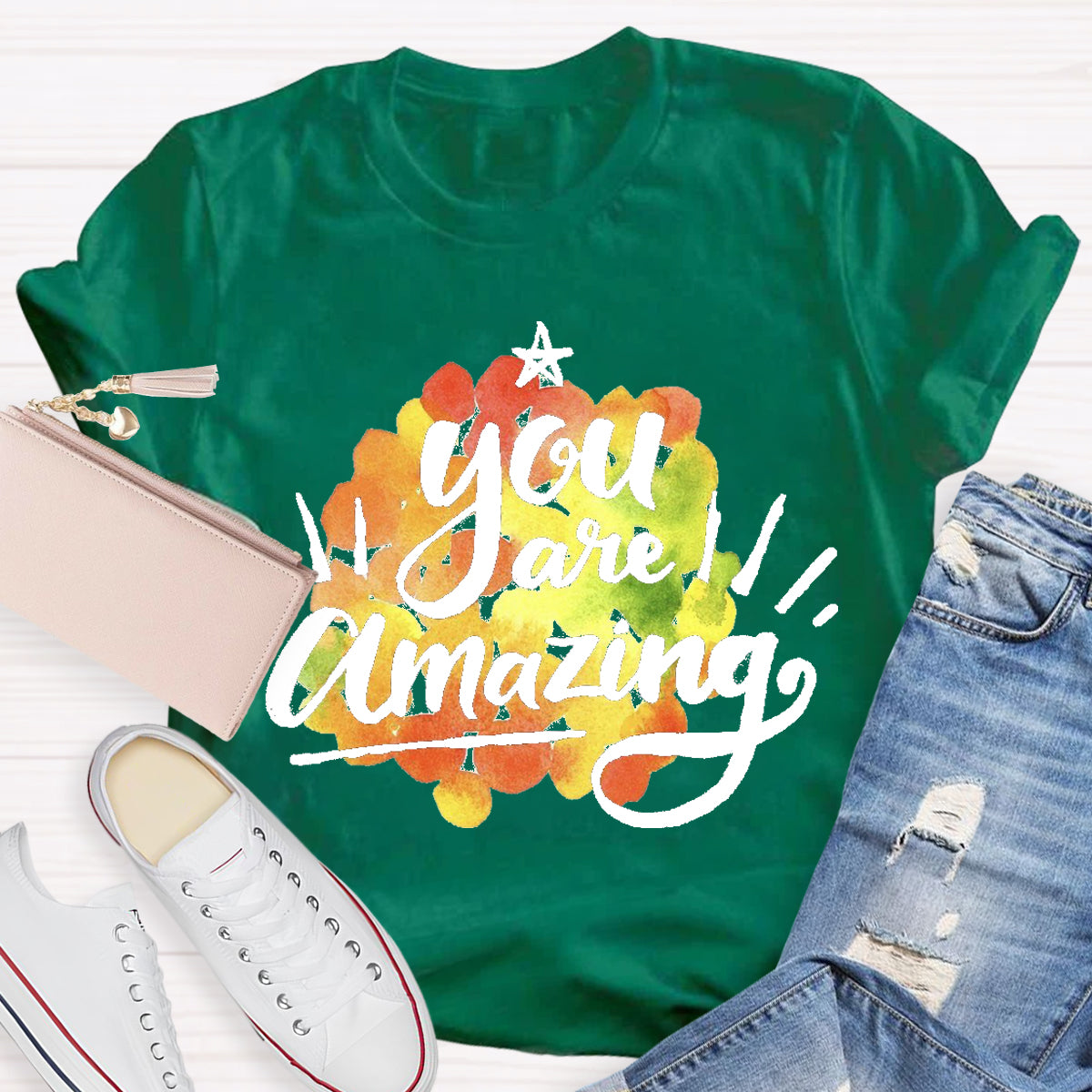 You Are Amazing Teacher Positive Quotes T-Shirt