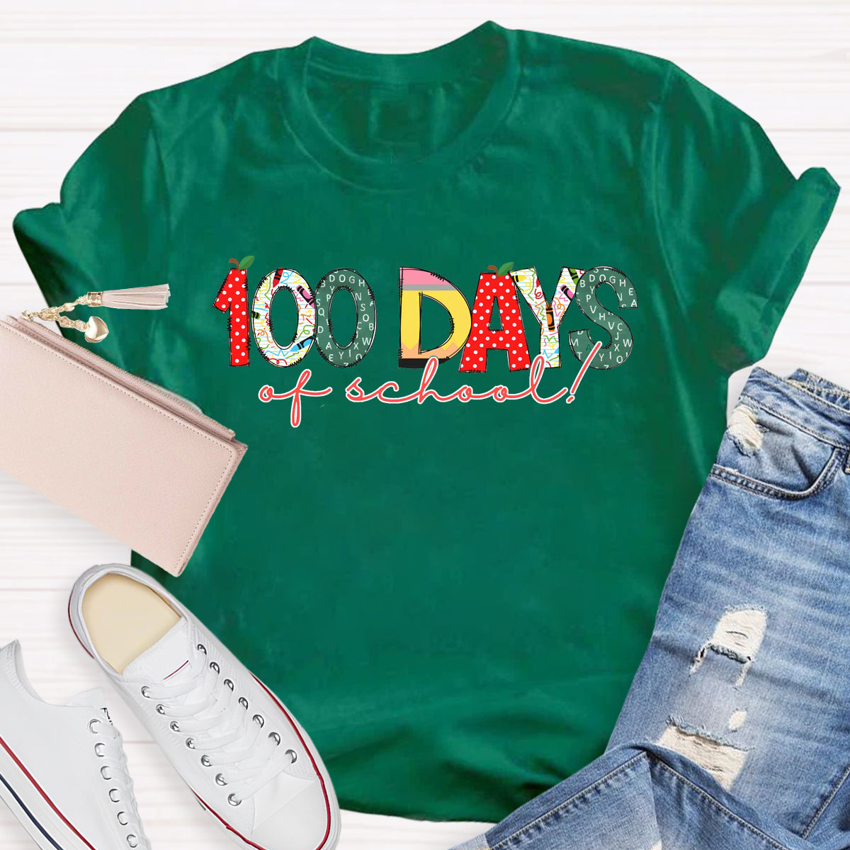 100 Days Of School Teacher T-Shirt