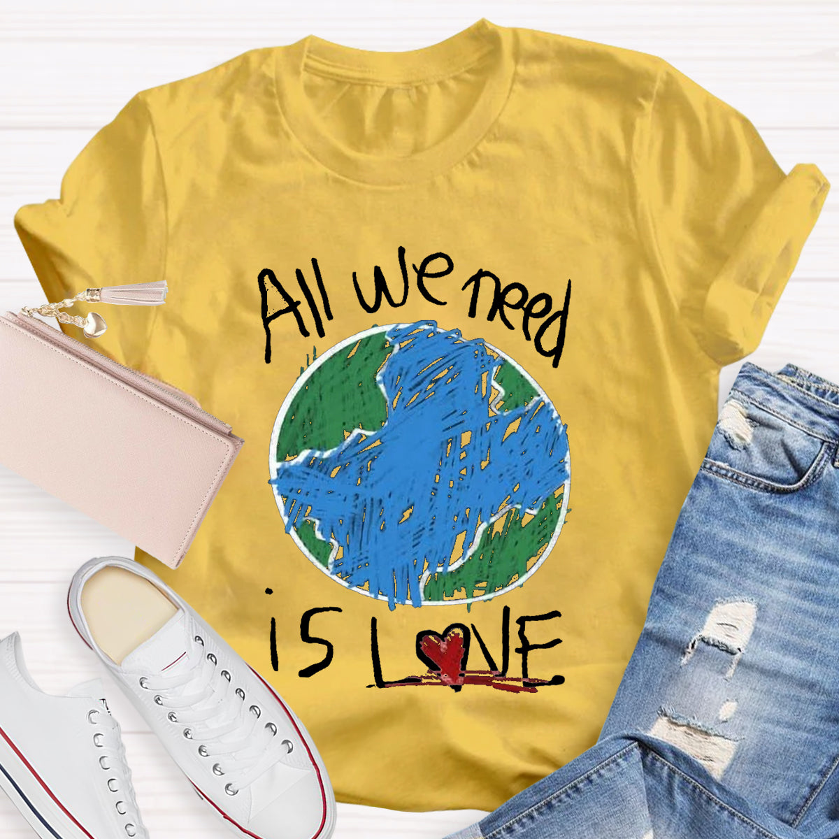 All We Need Is Love Teacher T-Shirt