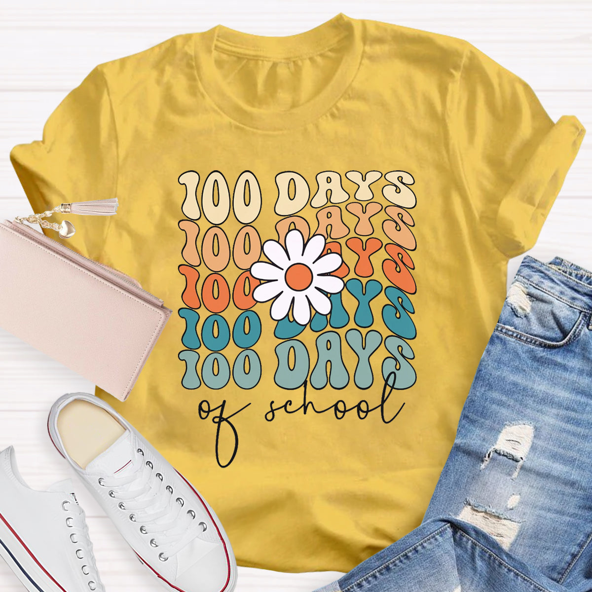 100 Days Of School Teacher T-Shirt