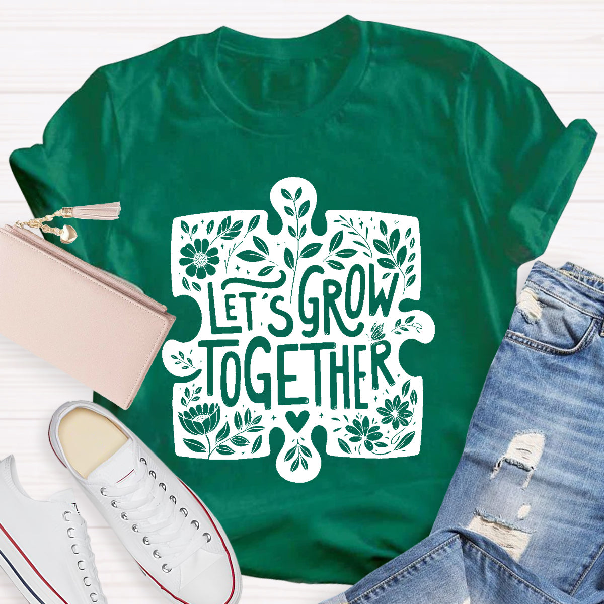 Let'S Grow Together Teacher T-Shirt