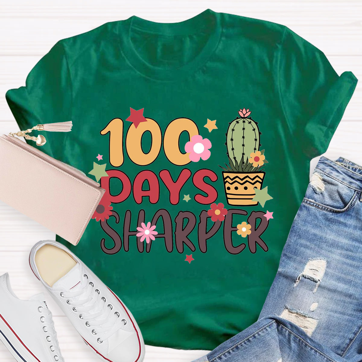 100 Days Sharper Teacher T-Shirt