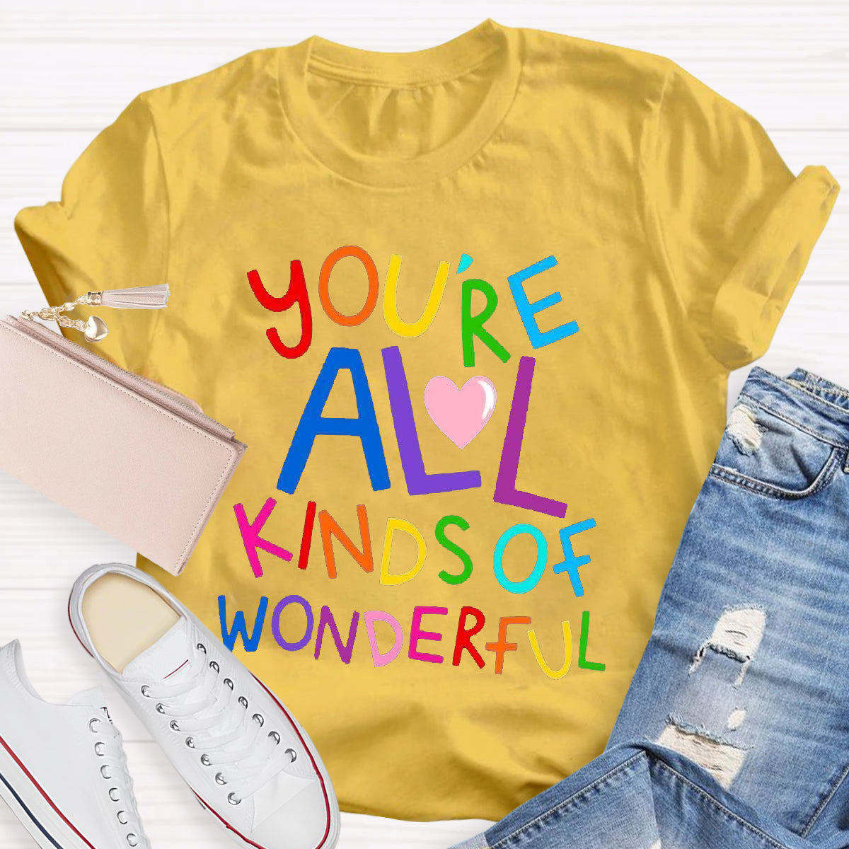 You're All Kind Of Wonderful Teacher T-Shirt