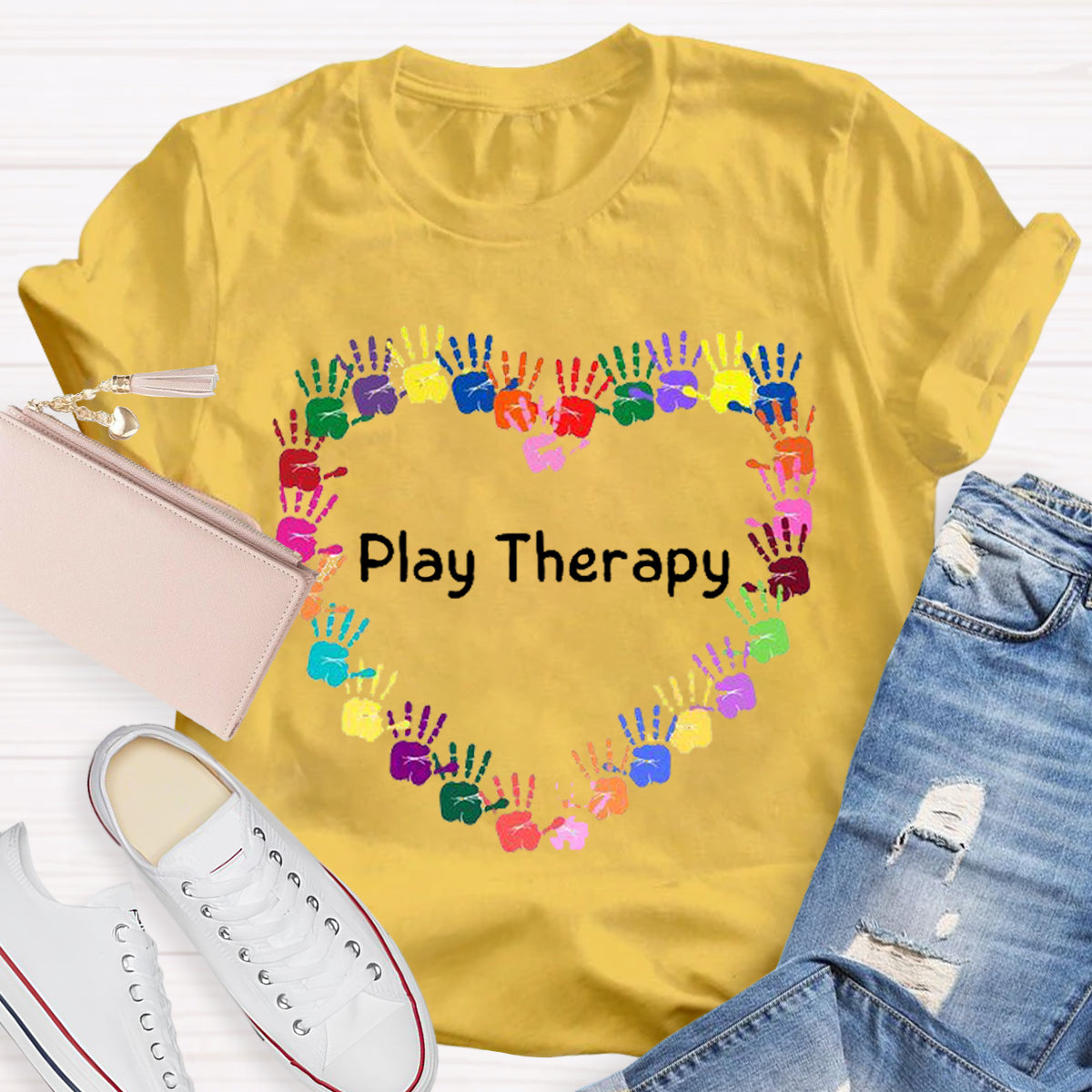 Heart Play Therapy Teacher T-Shirt