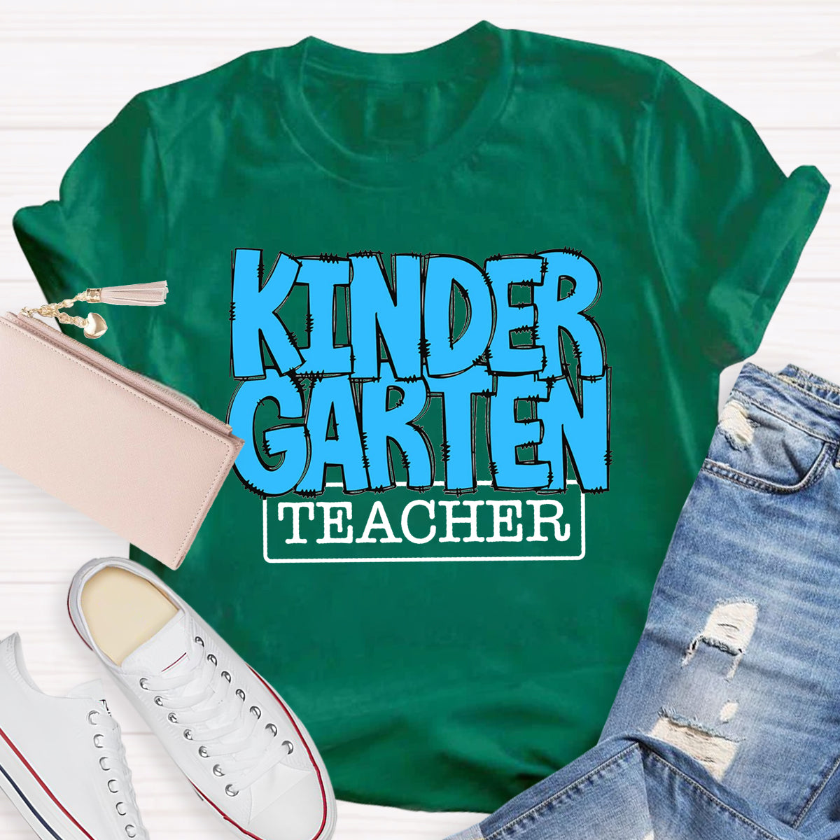 Personalized Grade Blue Printed T-Shirt