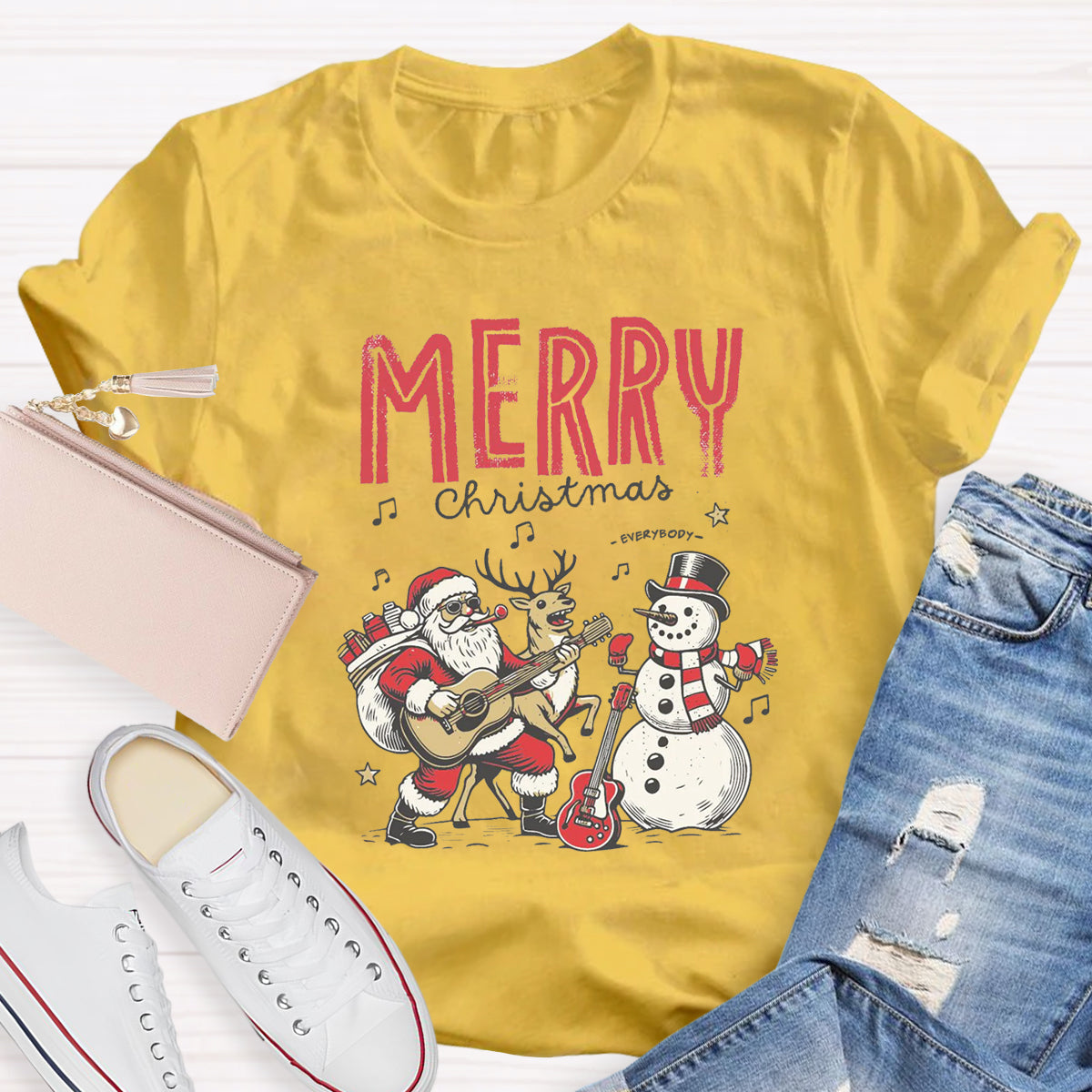 Merry Christmas Music Teacher T-Shirt