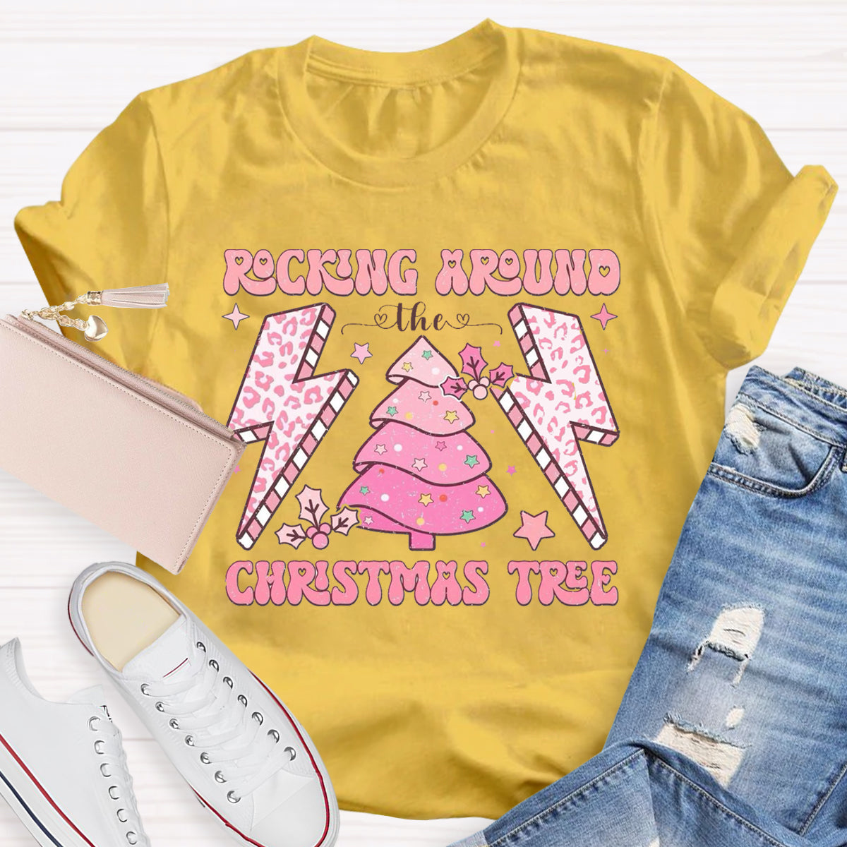 Rock Round The Classroom Tree Teacher T-Shirt