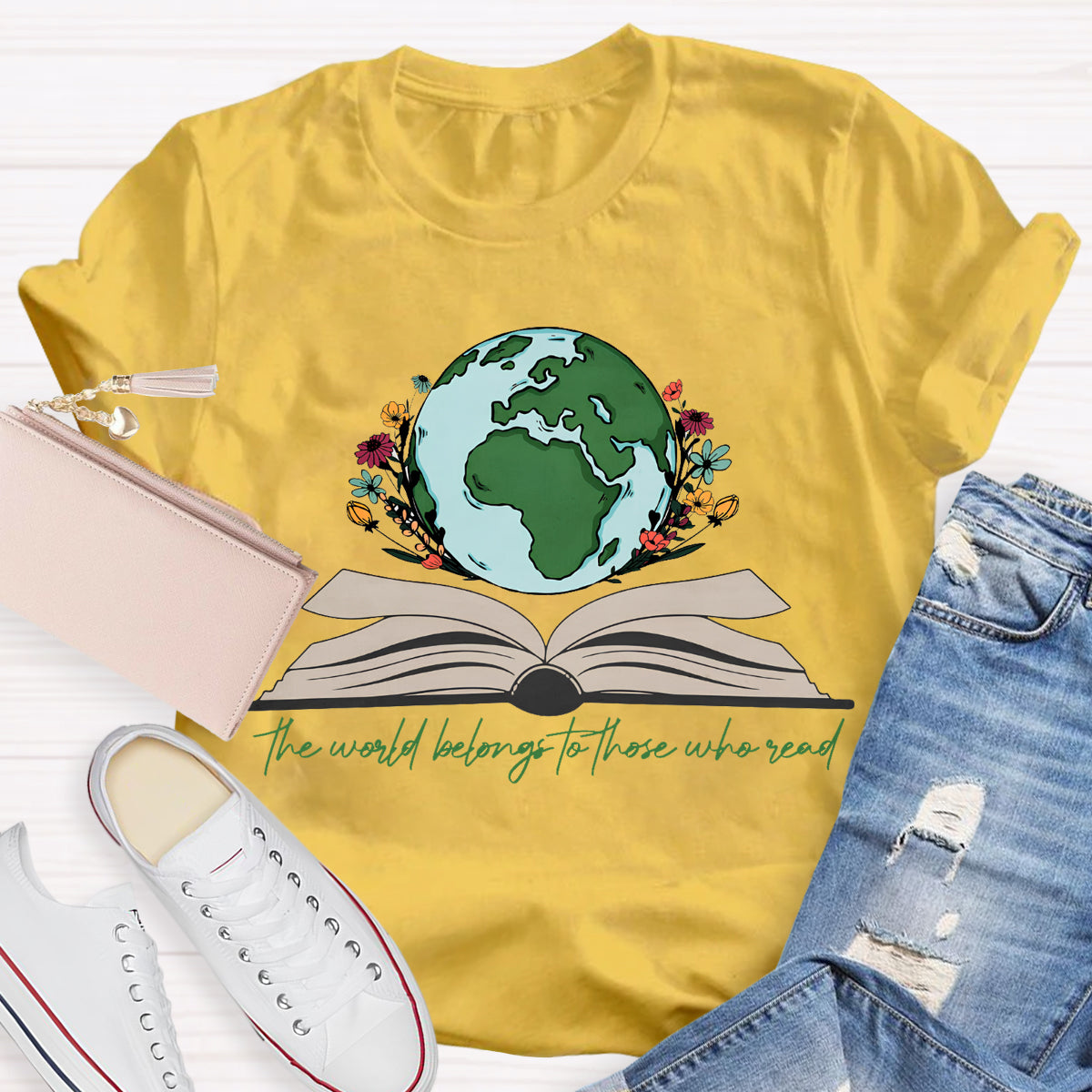 The World Belongs To Those Who Read Teacher T-Shirt