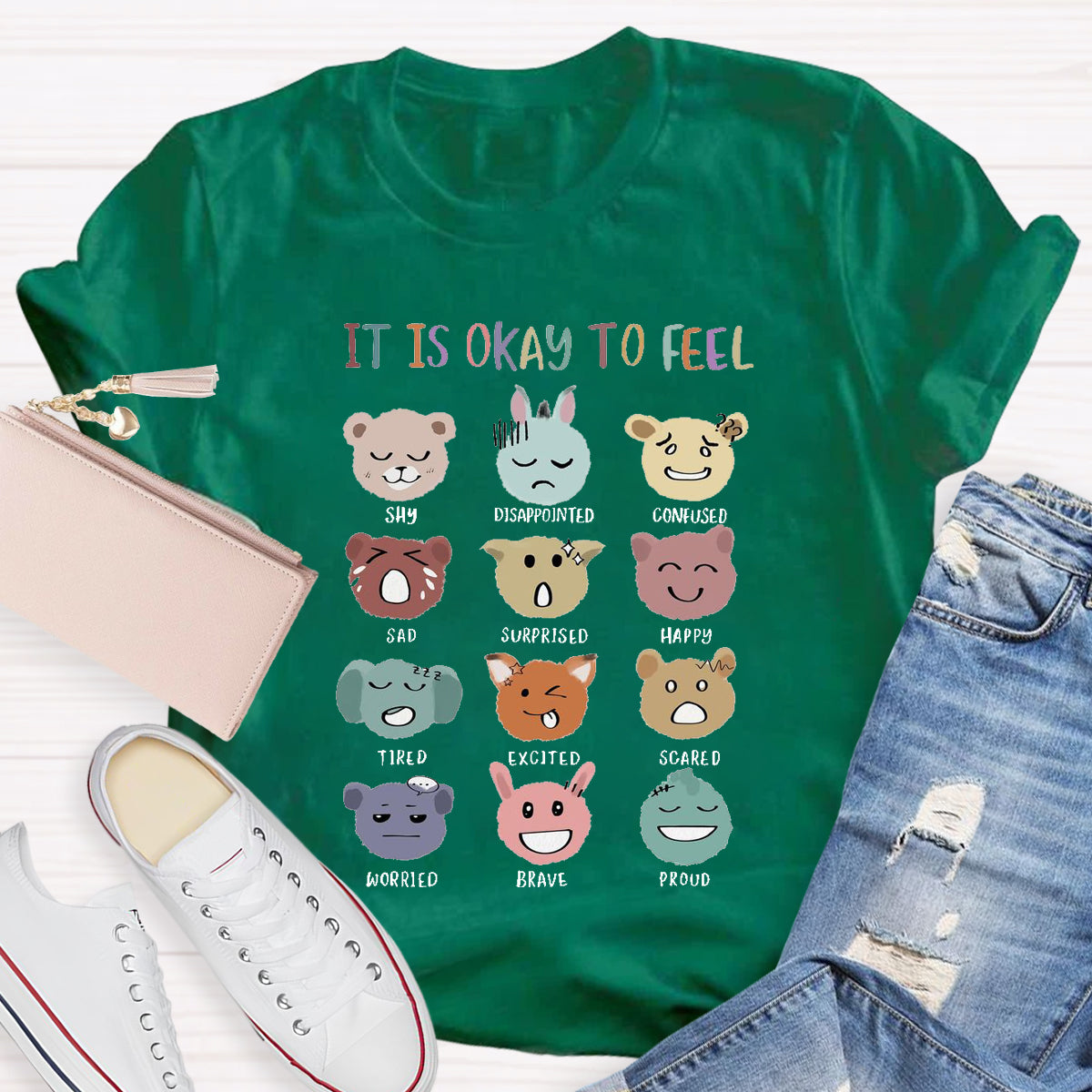 It is Okay Feel All Emotions T-Shirt