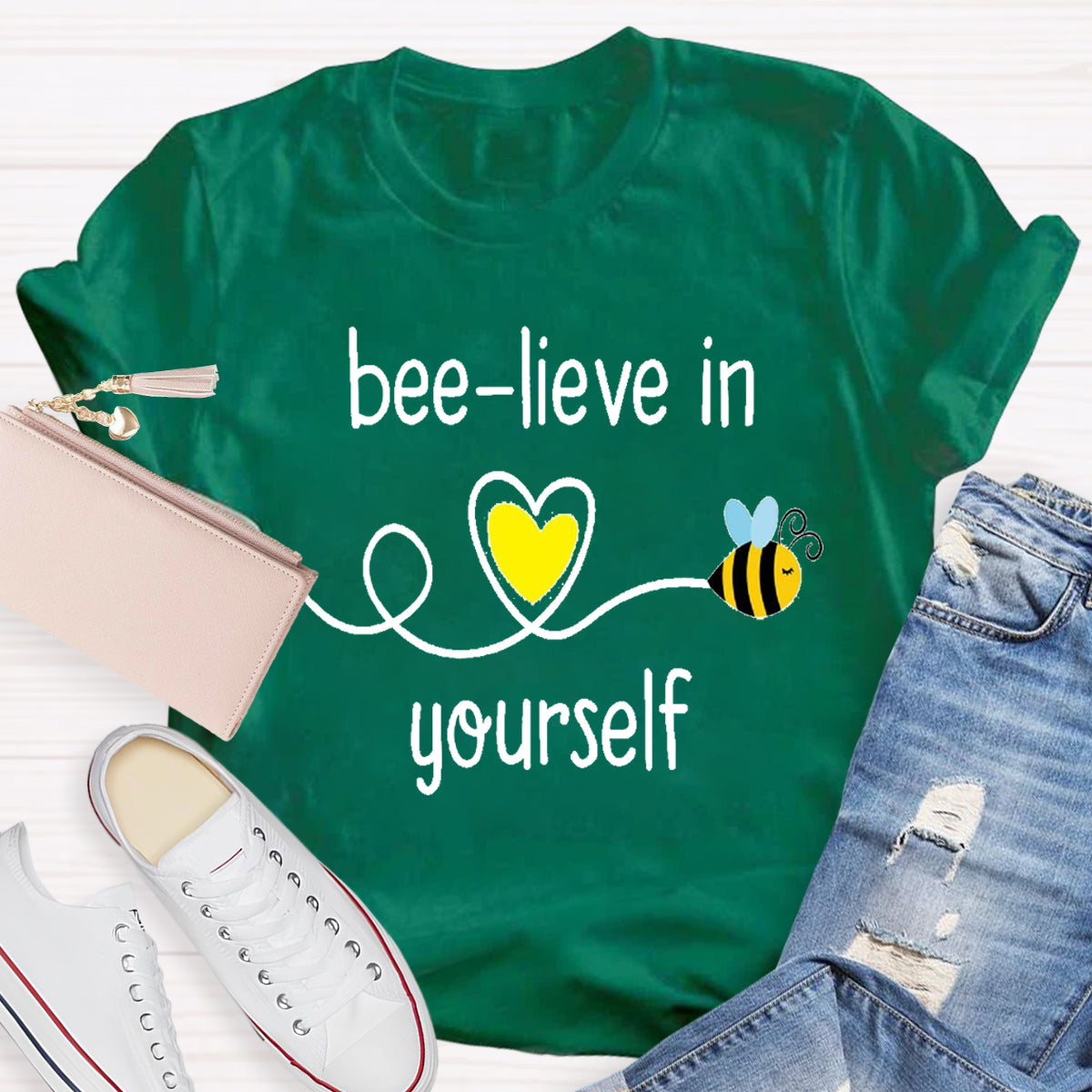 Bee-lieve In Yourself Teacher T-Shirt