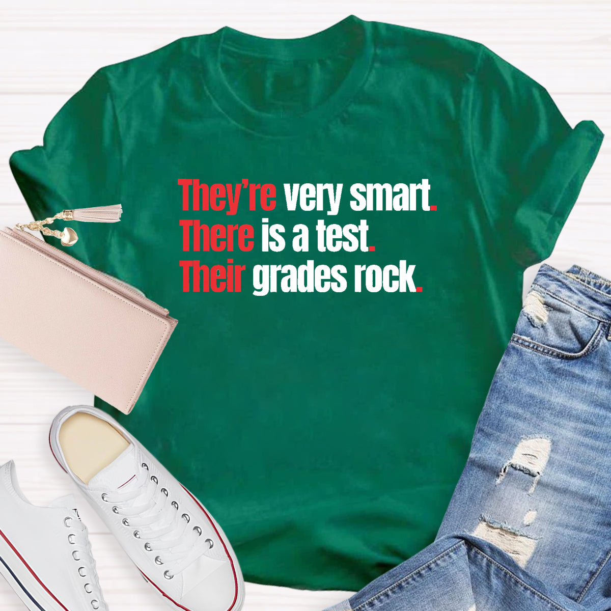 They're Very Smart There Is A Test Their Grades Rock T-Shirt