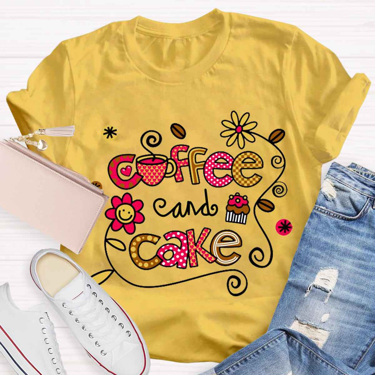 Coffee And Cake Happy Holiday T-Shirt