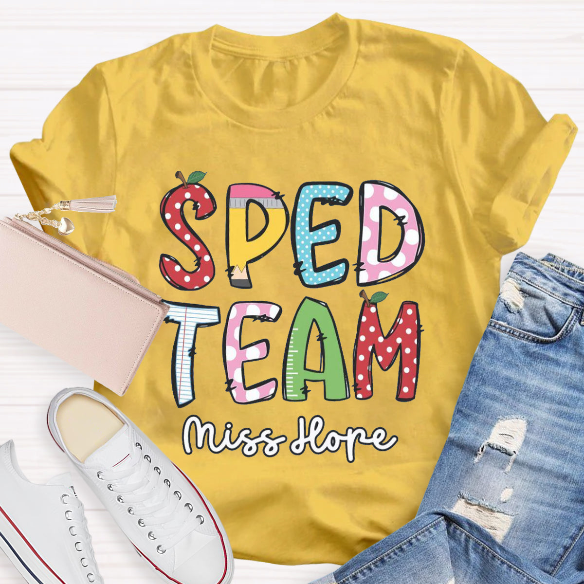 Personalized Name Of SPED Team T-shirt