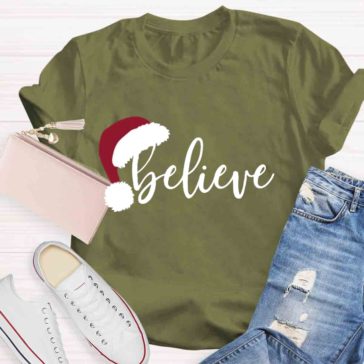 Believe Christmas Teacher T-Shirt