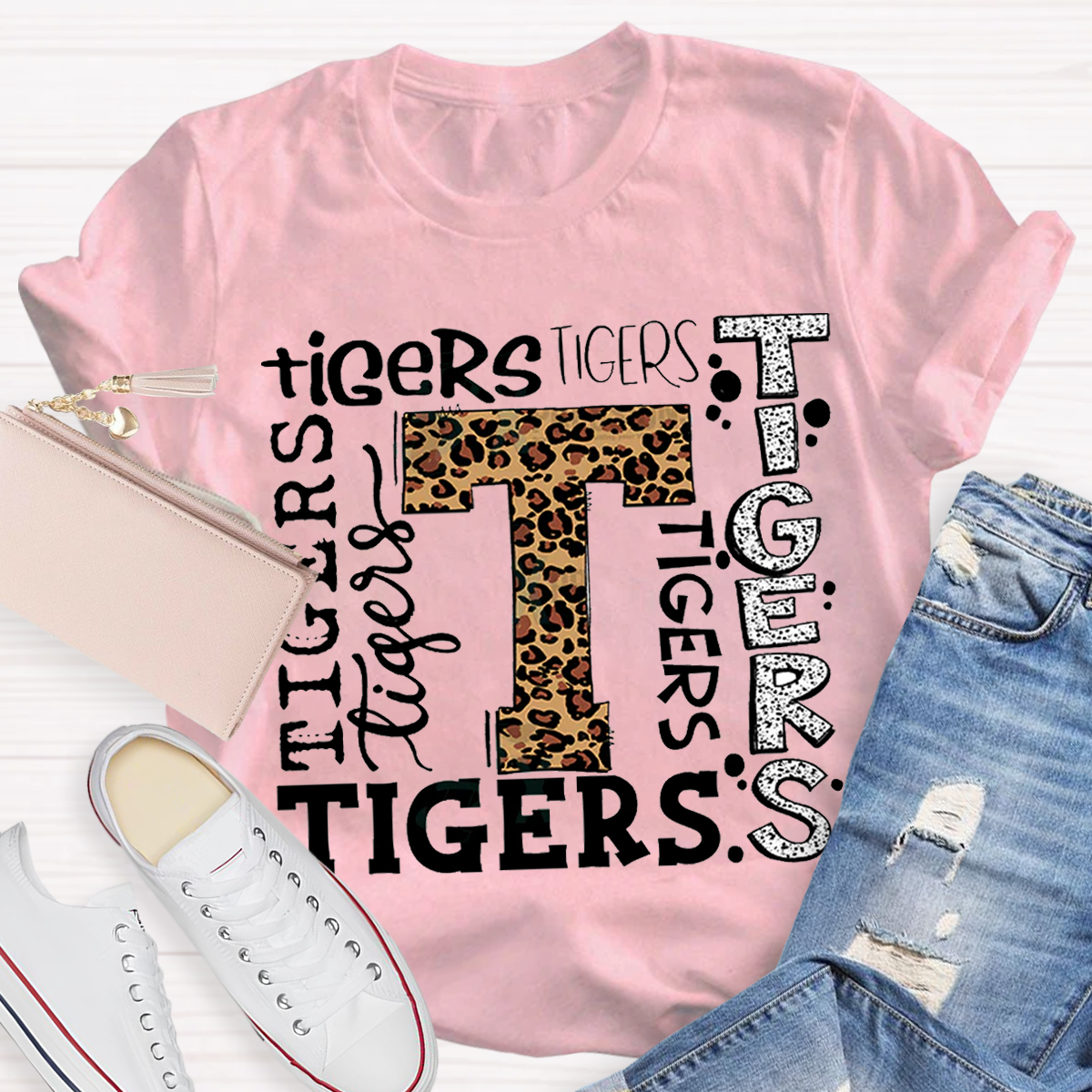 Personalized School Mascot Teacher T-Shirt