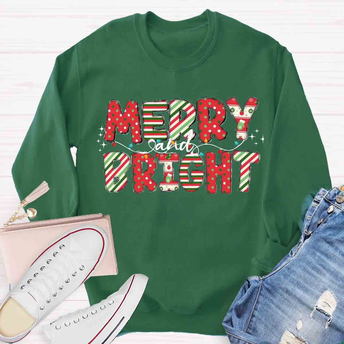 Merry And Bright Sweatshirt