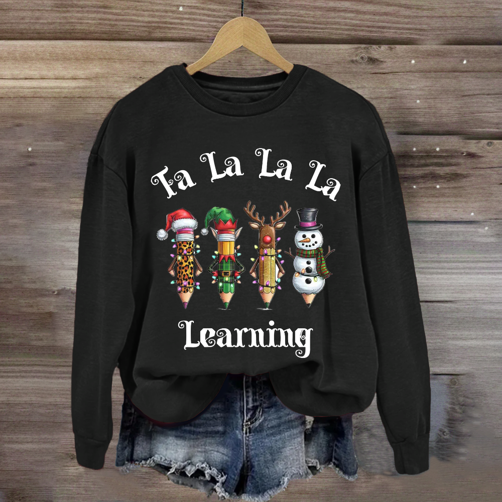 Christmas Pencil Learning Sweatshirt