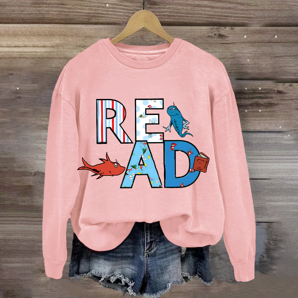 Read Book Character Day Sweatshirt