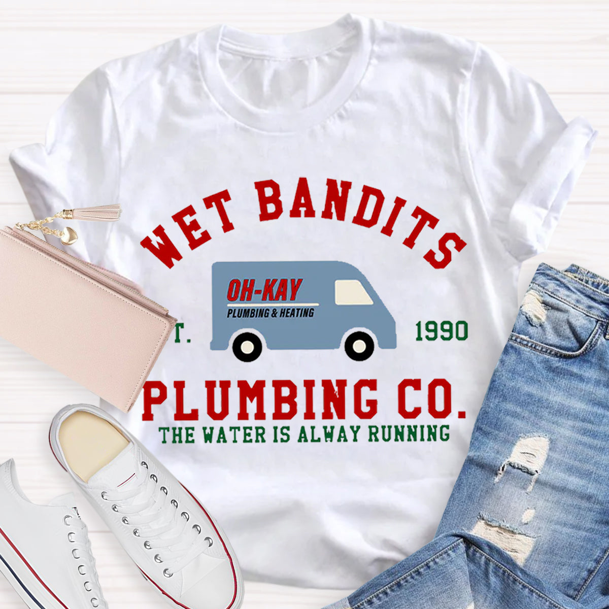 Wet Bandits Plumbing Co Teacher T-Shirt