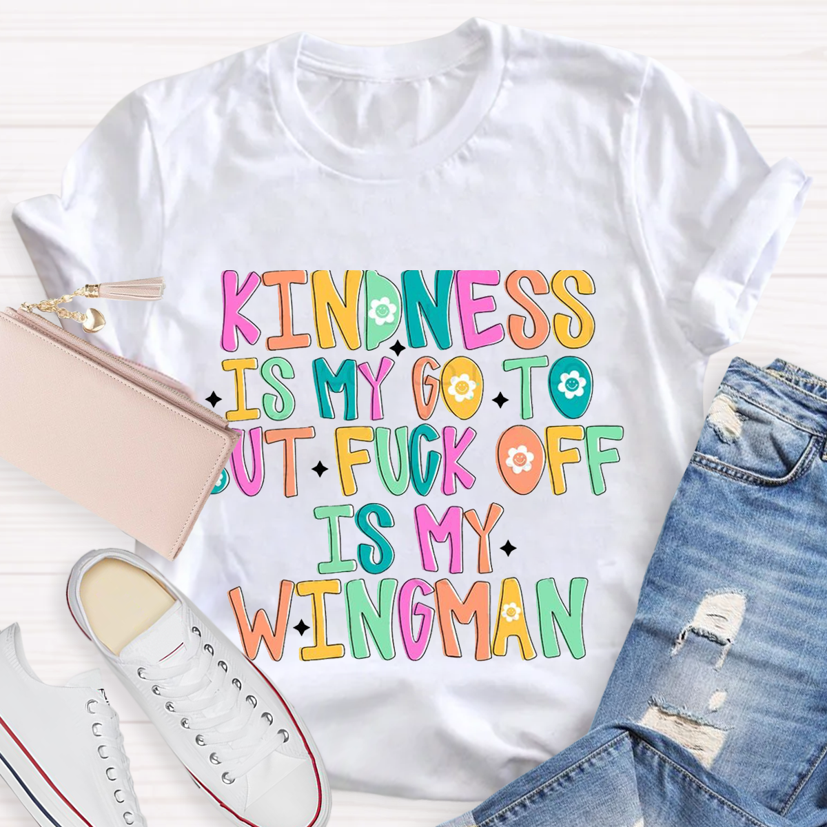 Cartoon Kindness Teacher T-Shirt