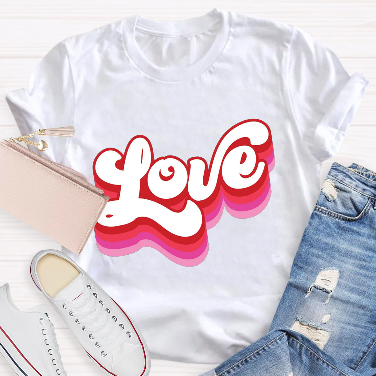 Retro Valentines Love T-Shirt