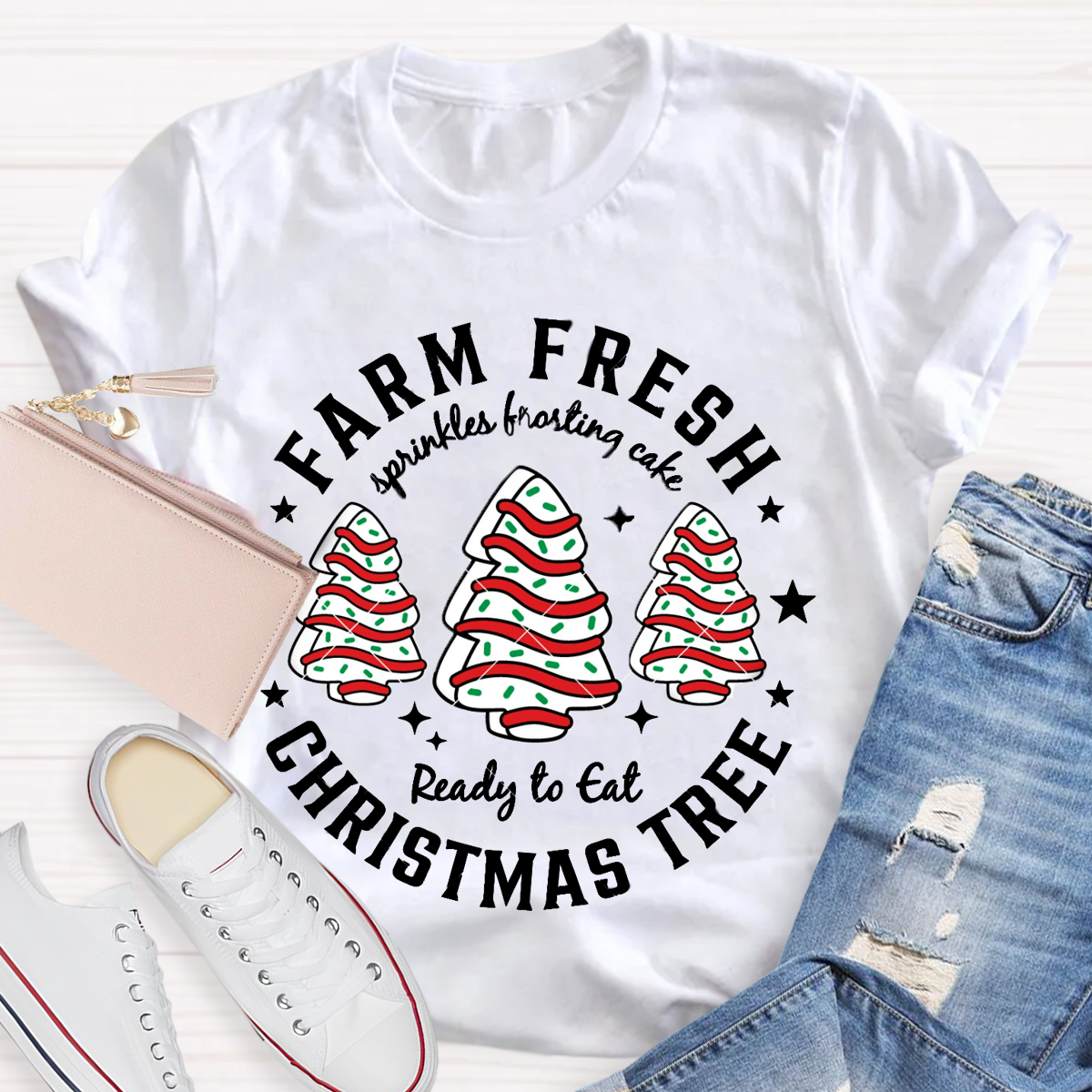 Farm Fresh Christmas Tree Teacher T-Shirt