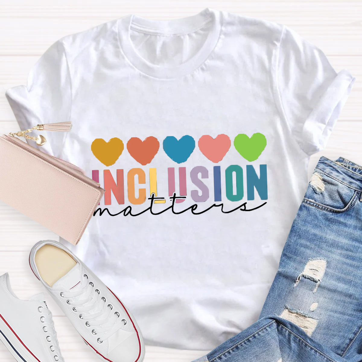 Inclusion Matter Heart T-Shirt