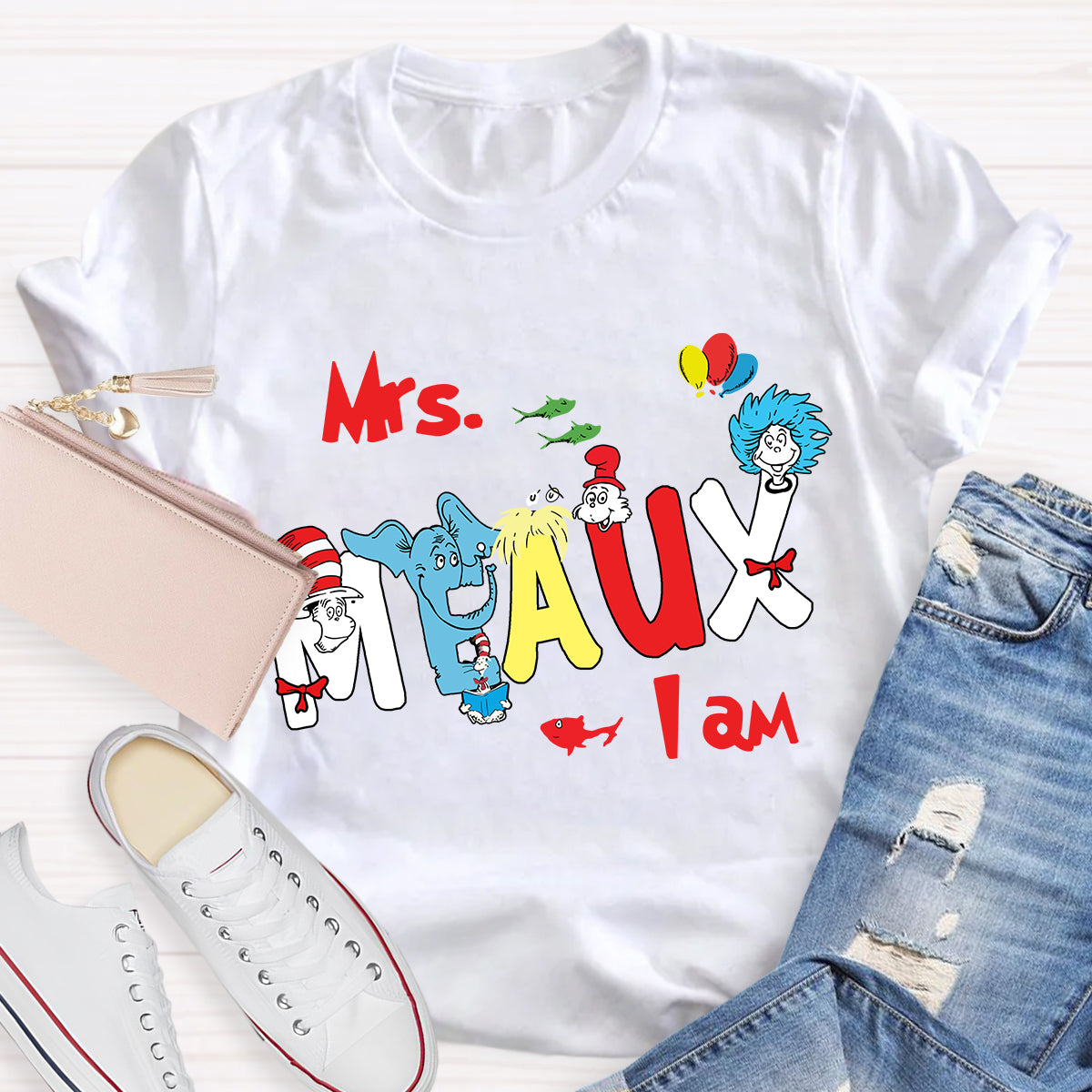 Personalized Name I Am Teacher T-Shirt