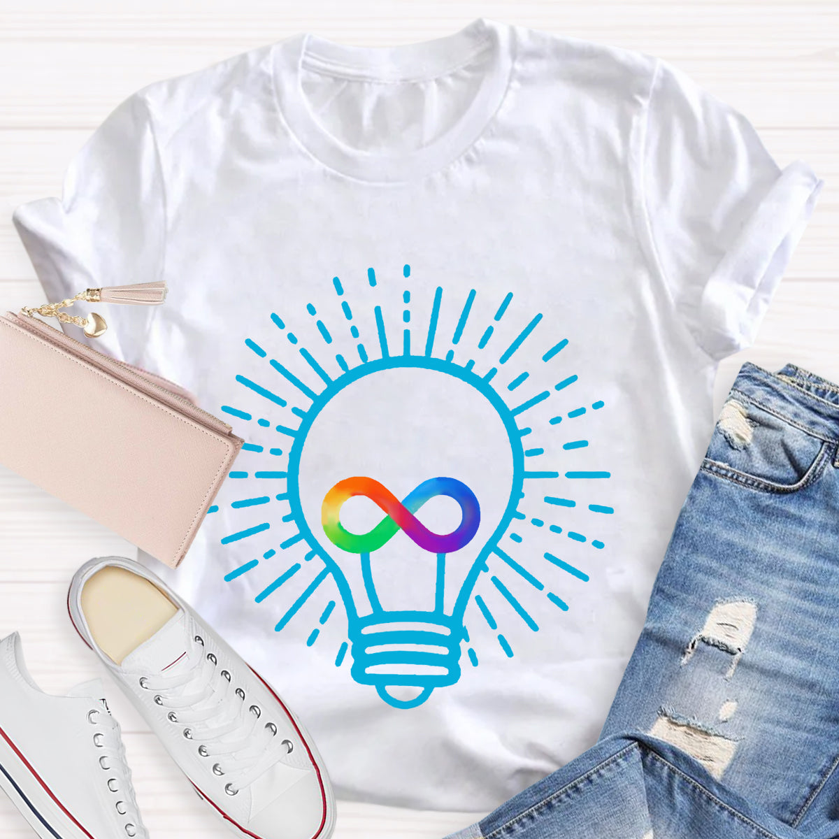 Let Your Light Shine Infinity Symbol T-Shirt