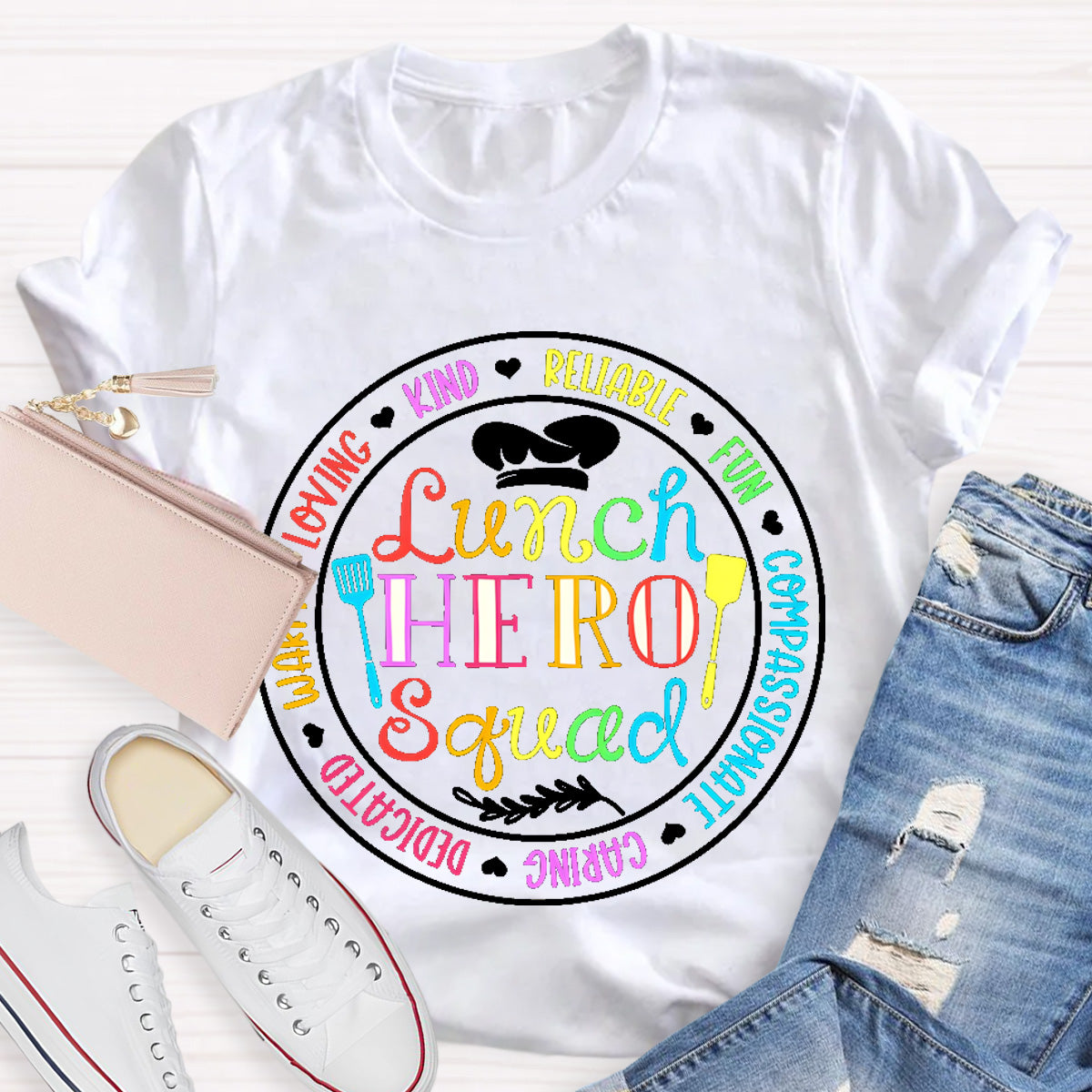 Lunch Hero Squad Warm Loving Kind T-Shirt