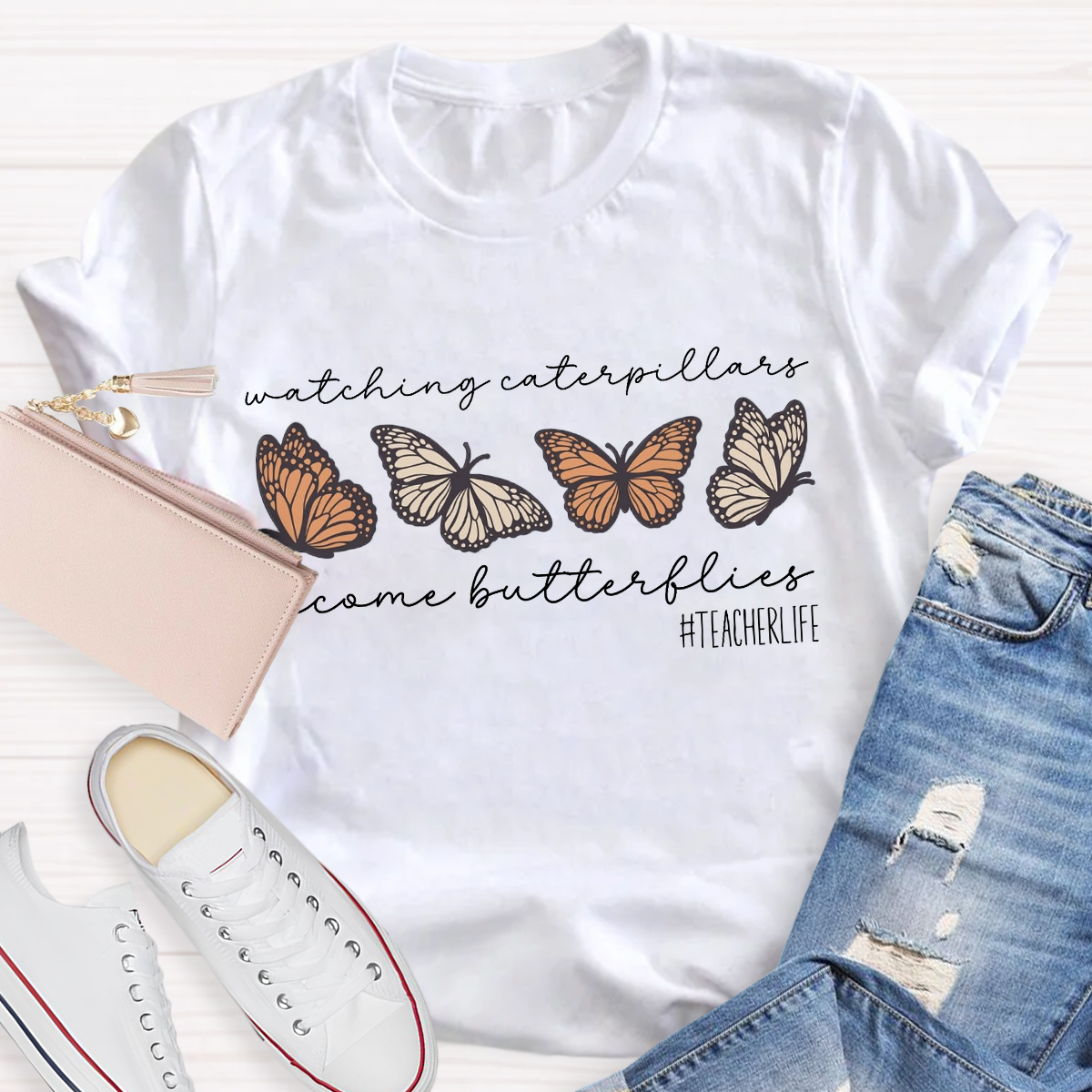 Watching Caterpillars Become Butterflies T-Shirt