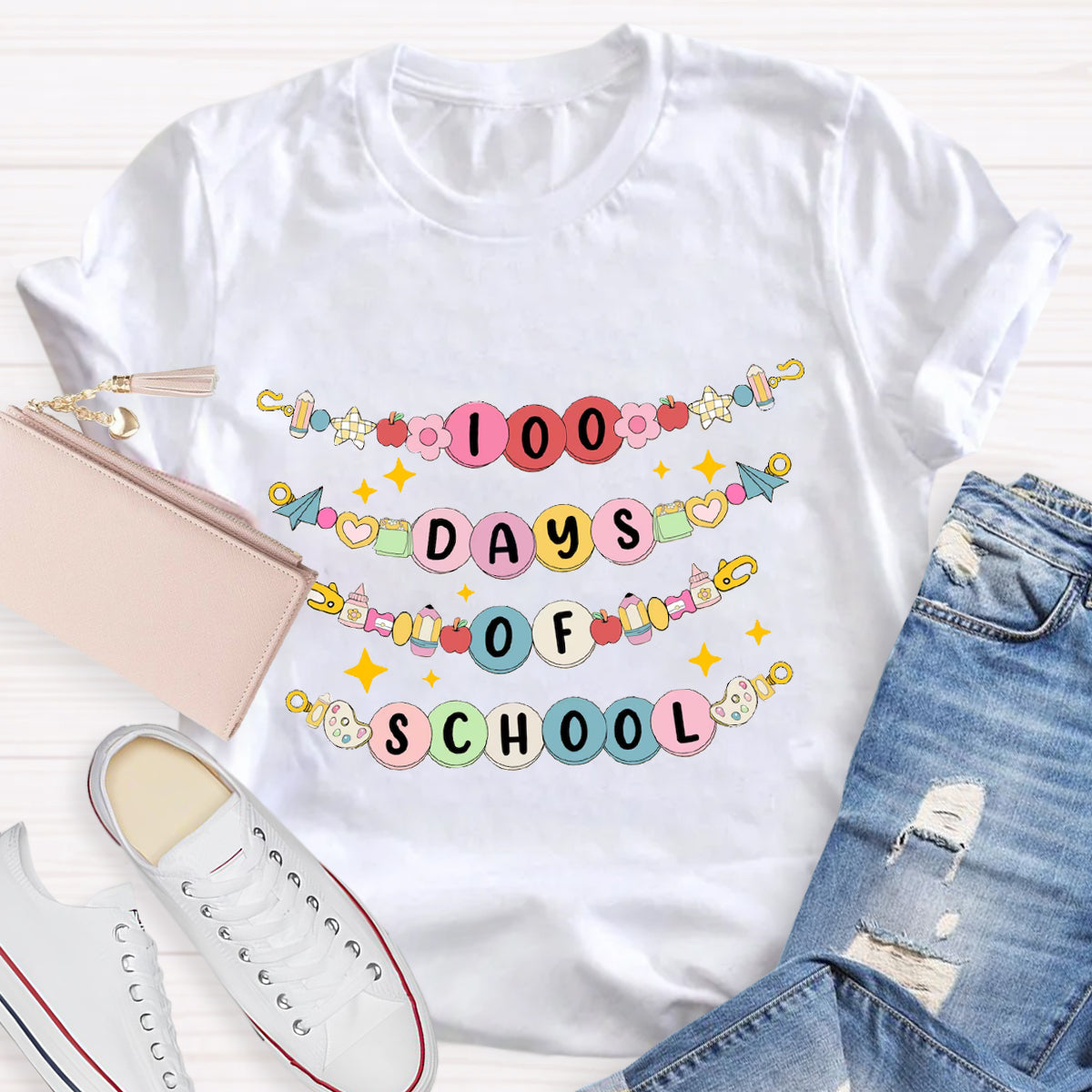 100 Days Of School Teacher T-Shirt