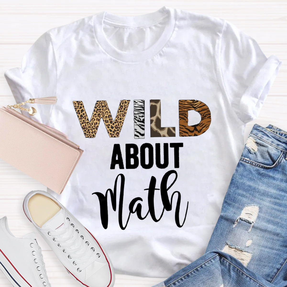 Wild About Math Teacher T-Shirt