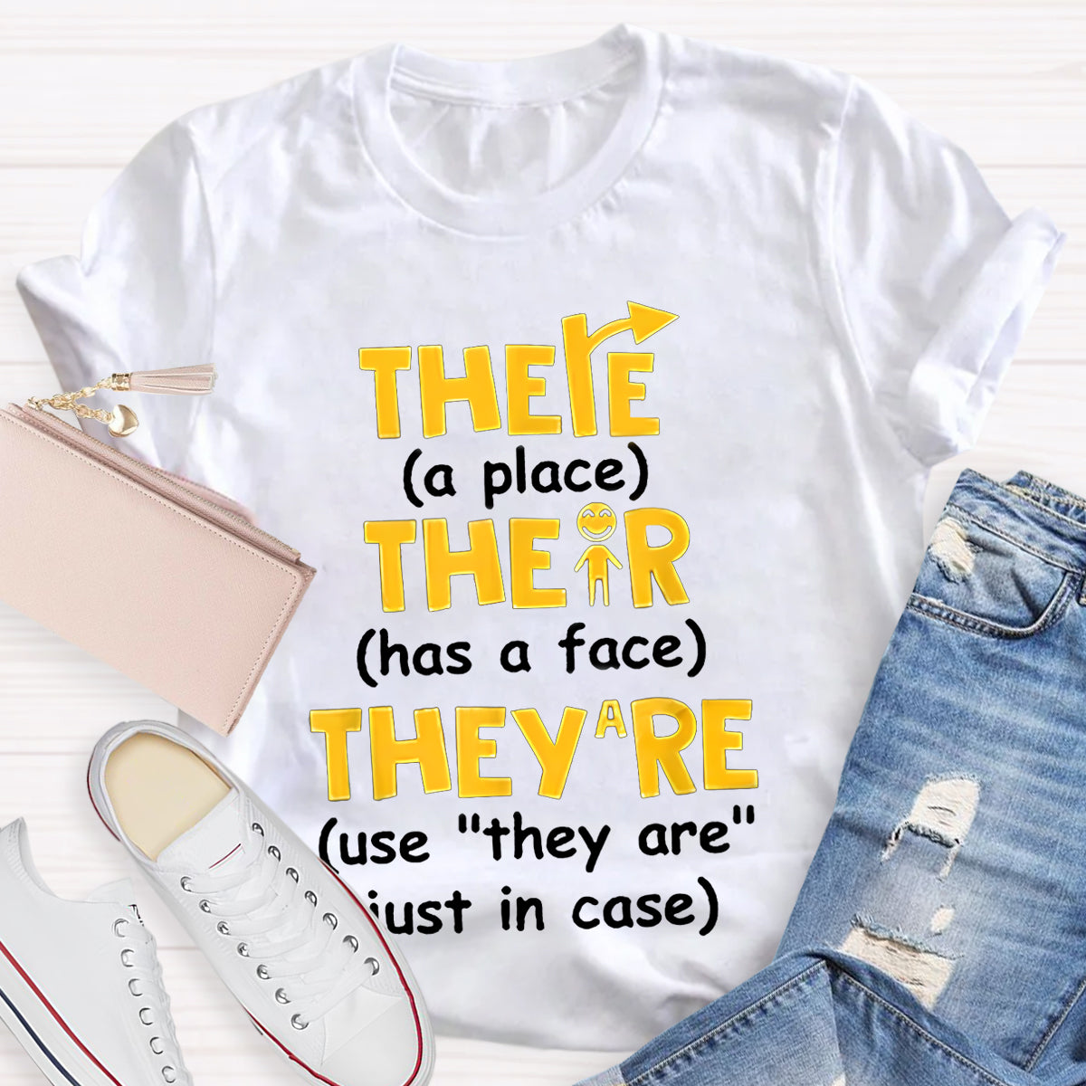 There Their They’re English Grammar T-Shirt