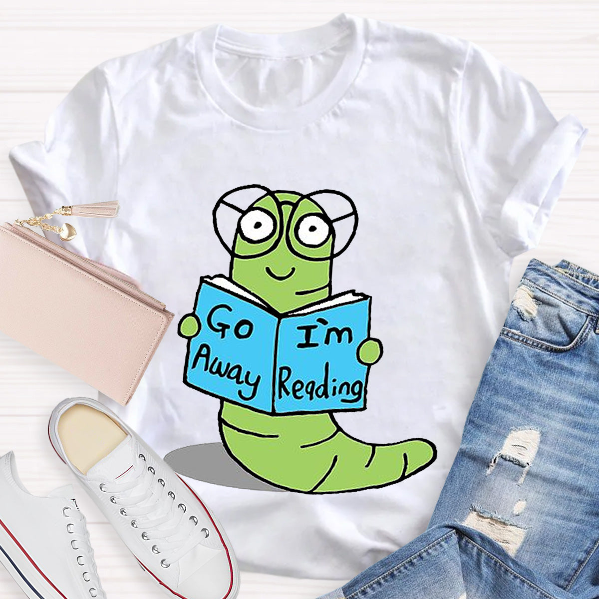 Go Away I'm Reading Teacher T-Shirt