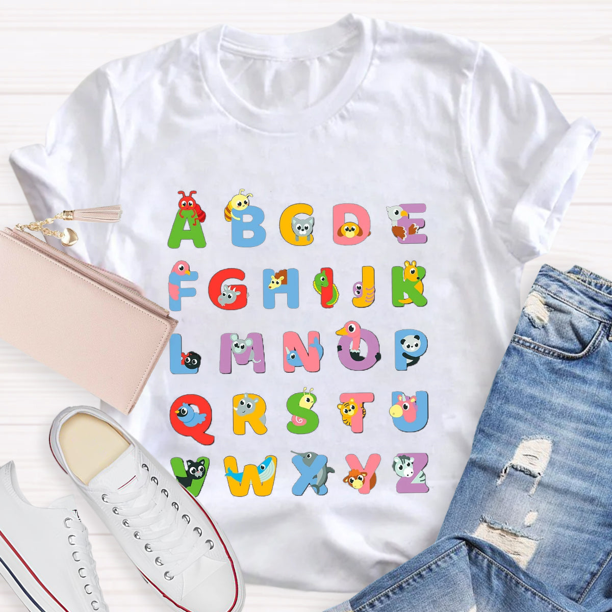 Animal Alphabet Lover Learning T-Shirt