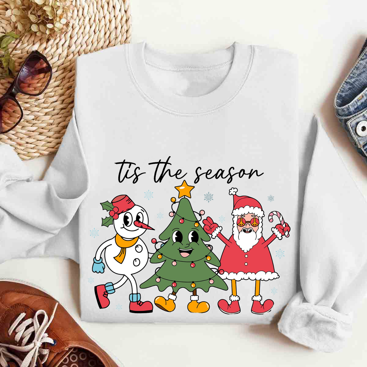 Tis The Season Snowman Sweatshirt