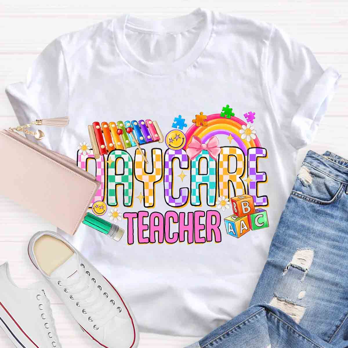 Rainbow Daycare Teacher T-Shirt