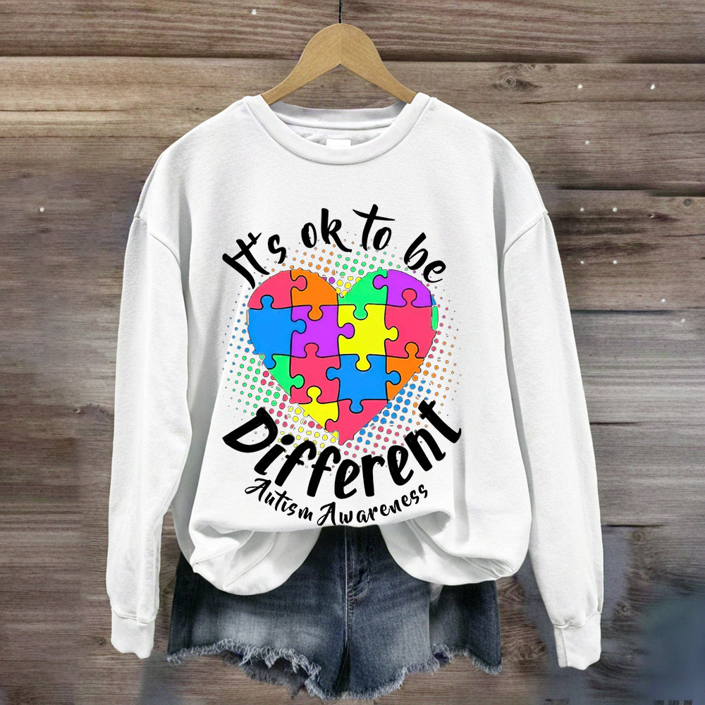 Autism It's Ok To Be Different Sweatshirt