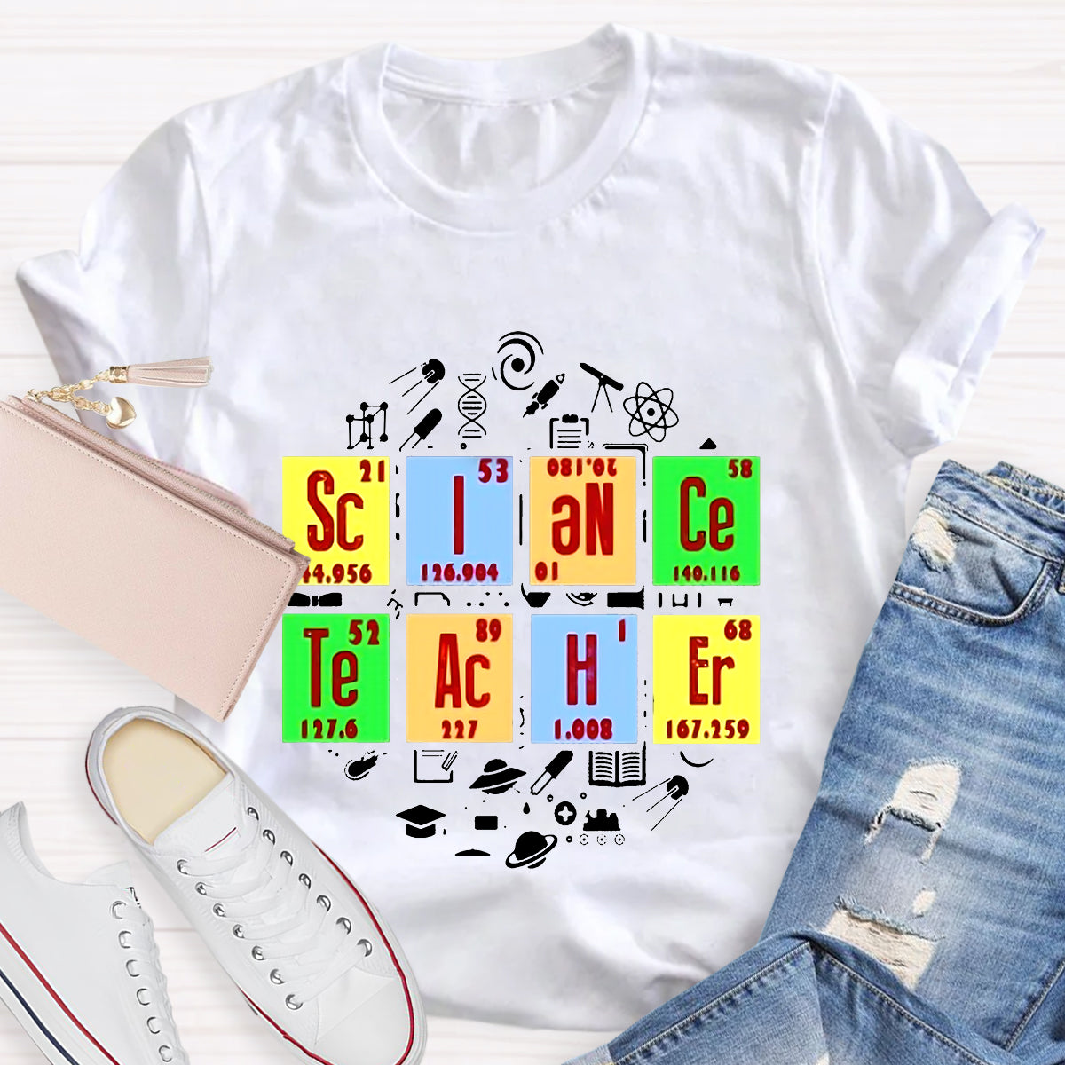 Science Teacher Periodic Table T-Shirt