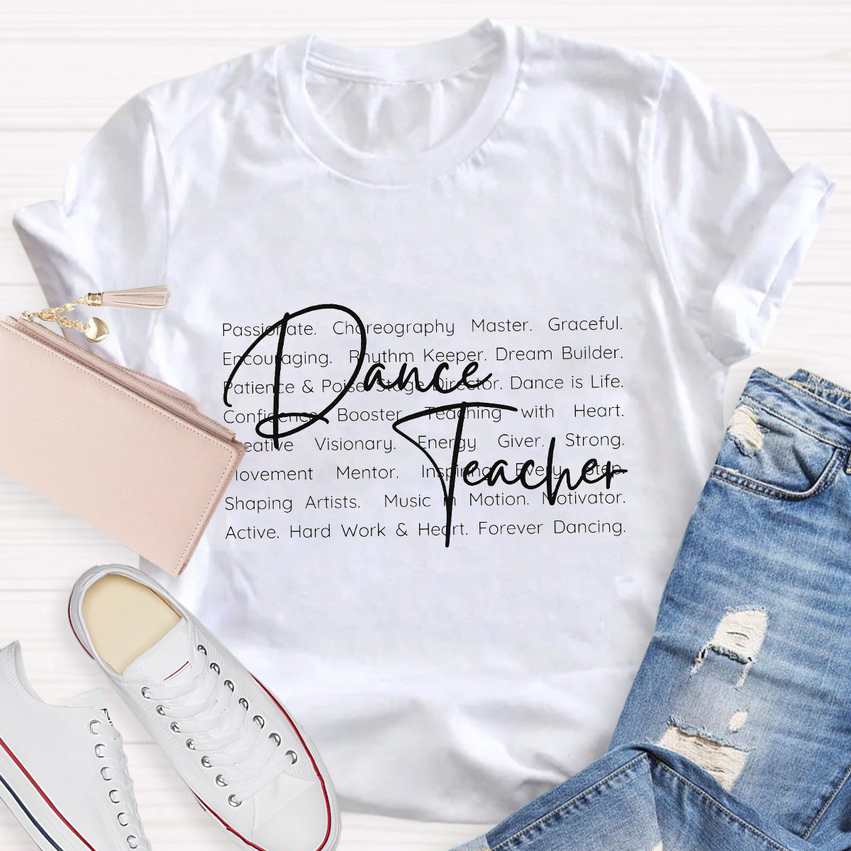 Dance Teacher Definition Hard Work And Heart T-Shirt