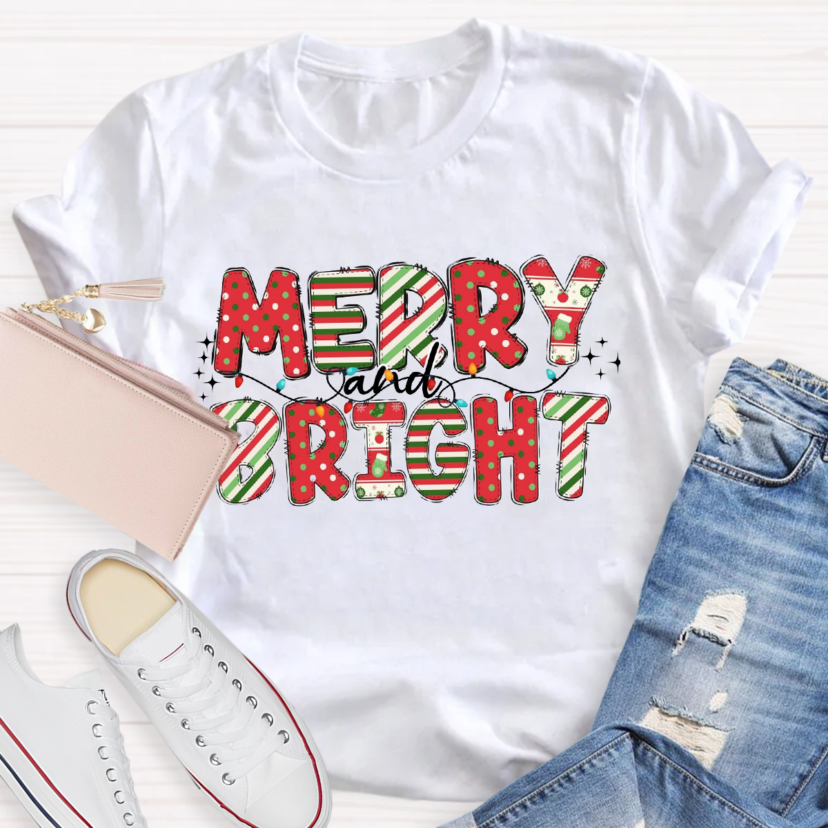 Merry And Bright Dot T-Shirt