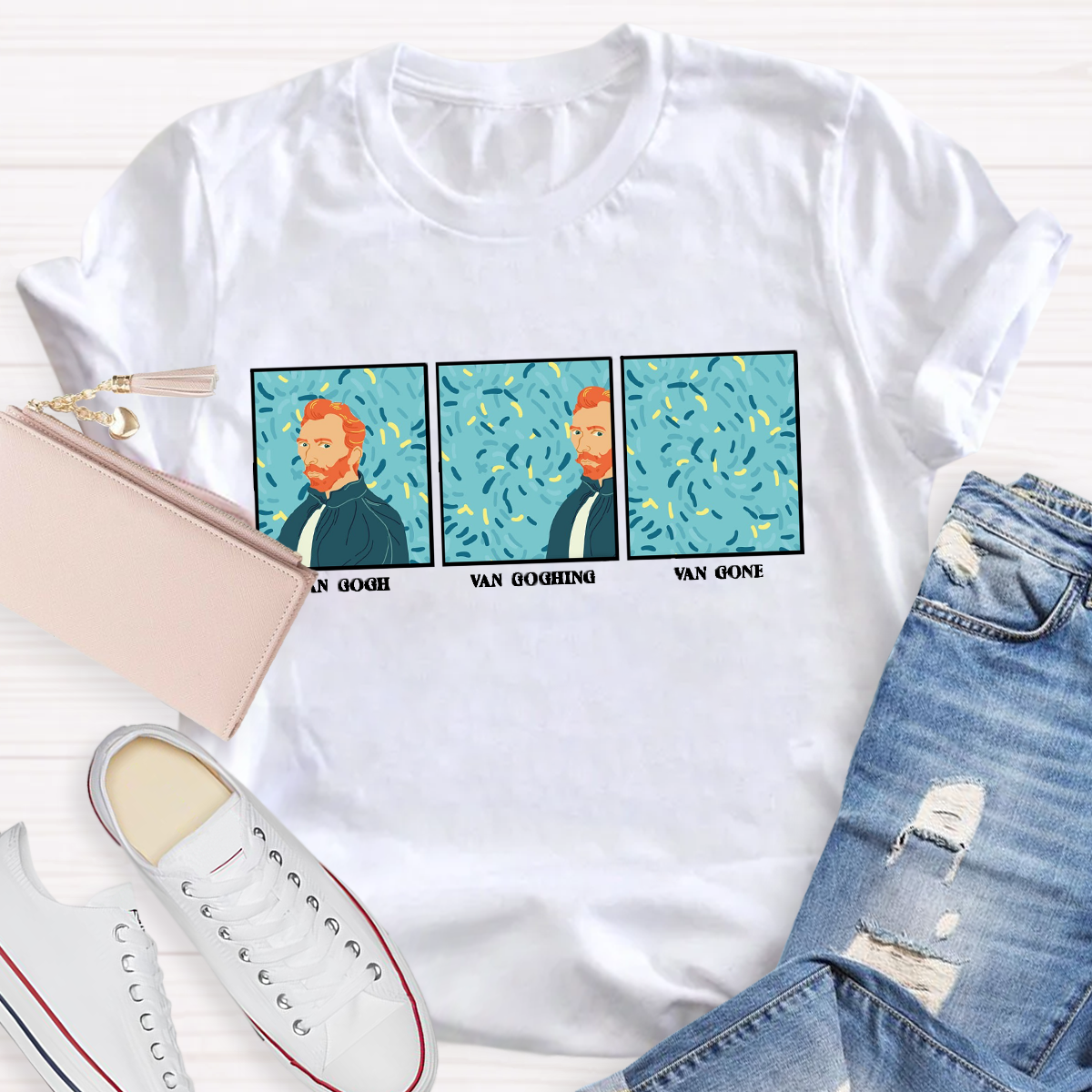 Van Gogh Van Going Van Gone Art Teacher T-Shirt