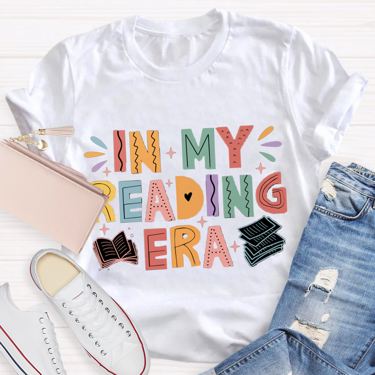 In My Reading Era Teacher T-Shirt