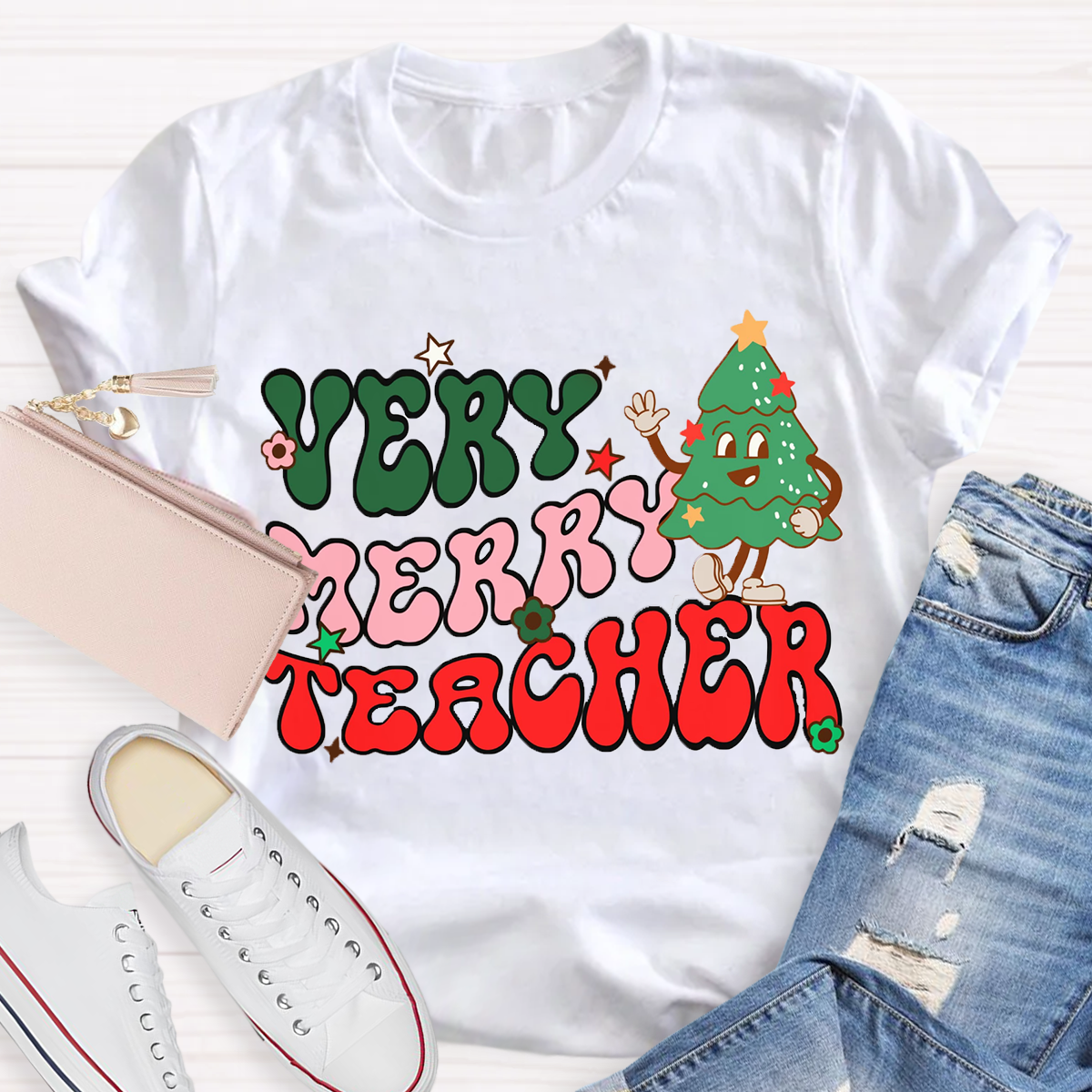 Very Merry Teacher T-Shirt