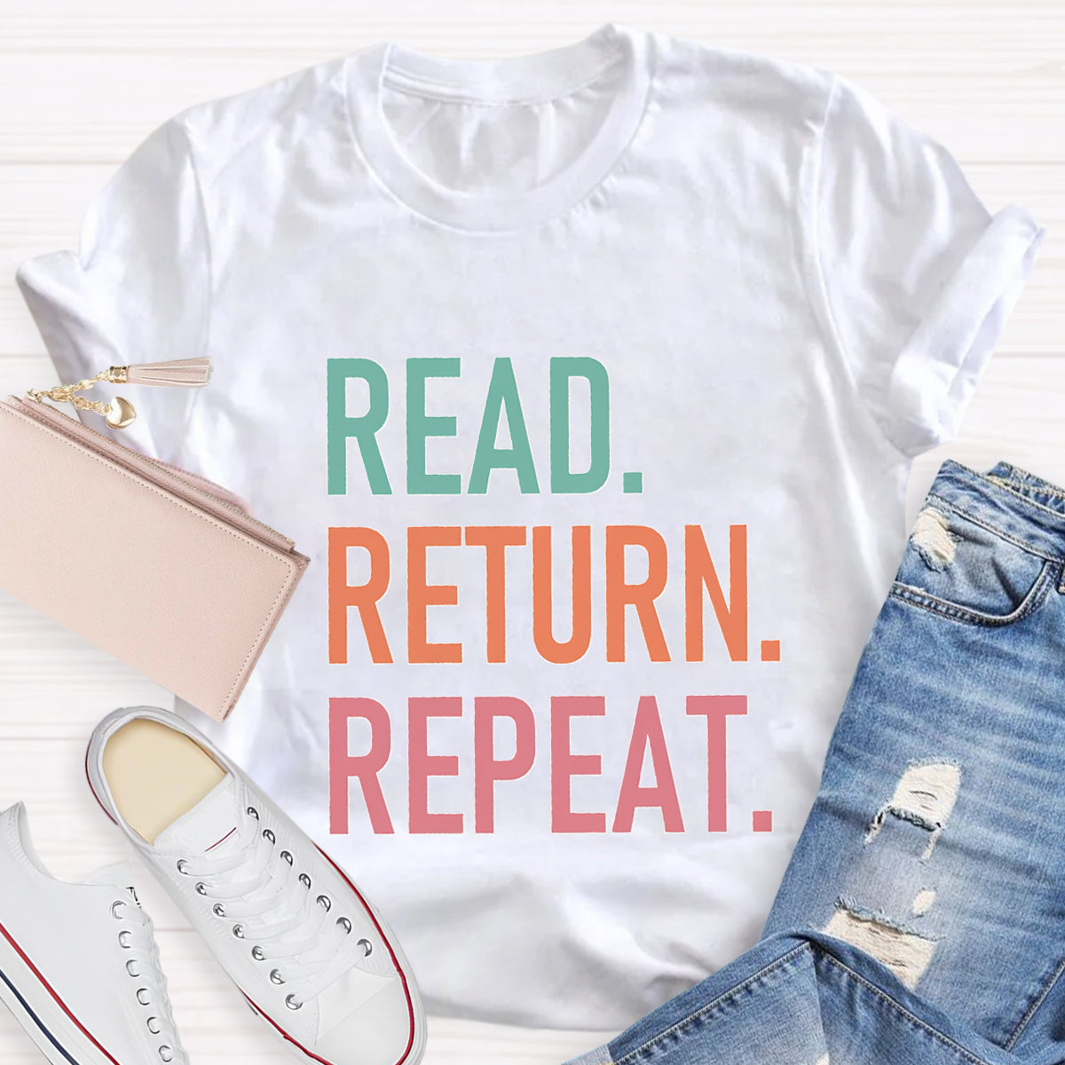 Read Return Repeat Library Book T-Shirt