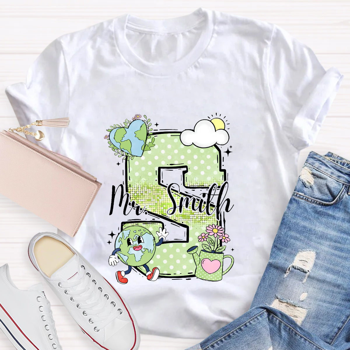 Personalized Name Earth Day T-Shirt