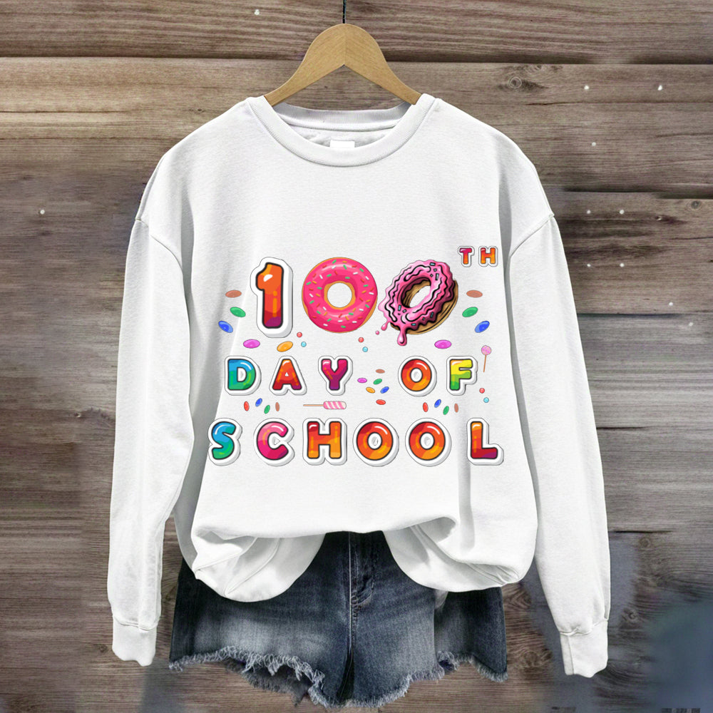 100th Day Of School Donut Sweatshirt